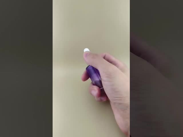 New Design Clear Gradual Change Purple Smooth Round Dropper Bottle K-GBL30 for Essence