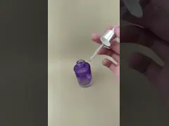 New Design Clear Gradual Change Purple Smooth Round Dropper Bottle K-GBL30 for Essence
