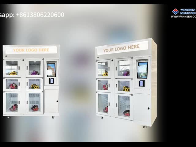 Venda Quente Grade Flores Máquina de venda automática Venda de ovos Armário com sistema de refrigeração Para Hotel Shopping Mall Hospital