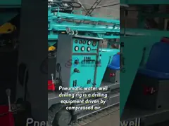 Impacto pneumático 300 M Crawler Drilling Rig Rotary Full Hydraulic video