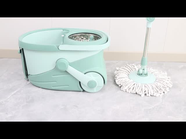 Generic 360 Microfiber Spin Mop & Bucket Set For Floor Cleaning Includes Mop Head