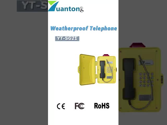 IP67 Weatherproof Industrial Shockproof Impact-Resistant Marine Telephone