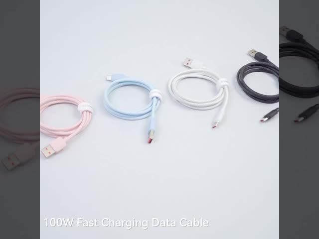ナイロンTPE素材 A-C USB AからCケーブル 100W ESSAGER ES-X46