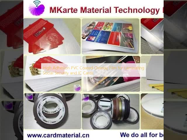 Slow Decline PVC Overlay Film for Offset Printable Sheet Lamination with 0.04-0.10mm Thickness