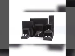 high end velvet square black jewelry box for bracelet Necklace ring packaging