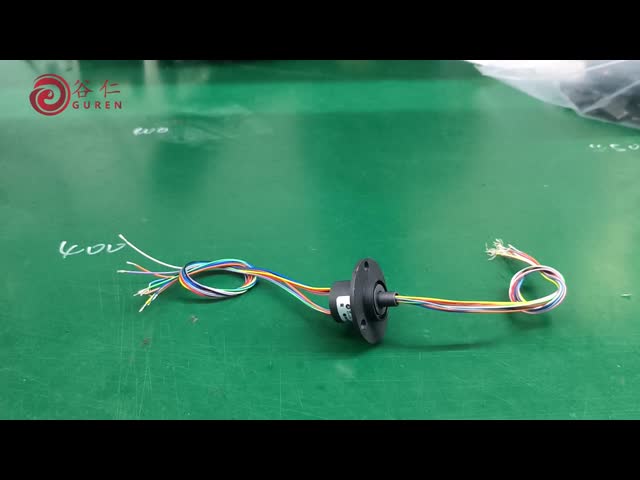 12 Way 2A OD 22mm Flanged Electrical Capsule Slip Rings Small Current Easy To Install