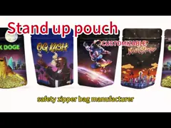 China Custom Stand Up Zipper Pouch For Nut Food Supporting Open Window supplier