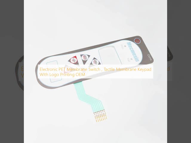 電子ペット膜スイッチ、ロゴ印刷 OEM が付いている触覚膜キーパッド