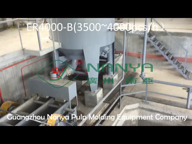 250kw Fruit Trays Eggs Tray Making Machine Vacuum Suction 600m2