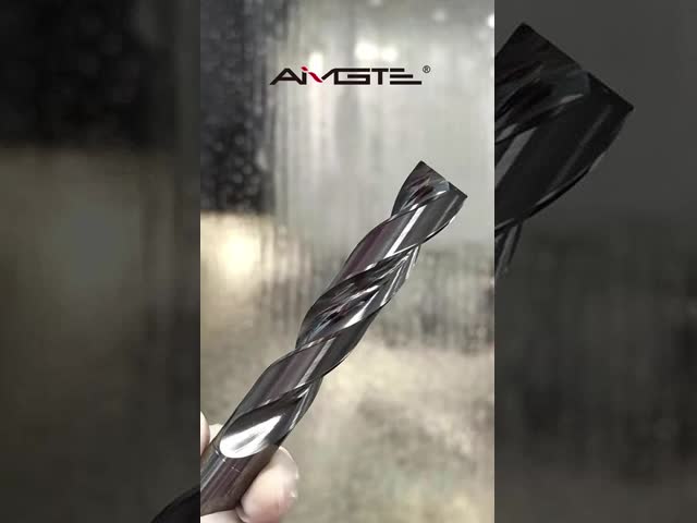 14mm Diameter Solid Flat Bottom Carbide Drills 80mm Flute 145mm Length Anti Chipping