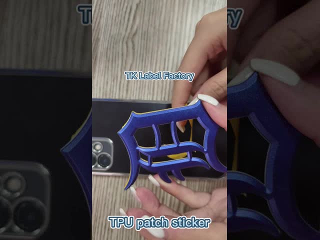 Customized 3D Heat Transfer Badges Gold TPU Patches Brand Tags for Sportswear Custom Garment Decoration