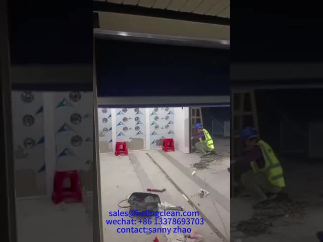 Pharmaceutical Class 100 Cleanroom Air Shower With Rapid Rolling Door