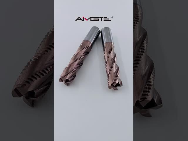 TiSiN Coated Carbide Roughing End Mills Solid Carbide Cutting Tool Fo High Temperature