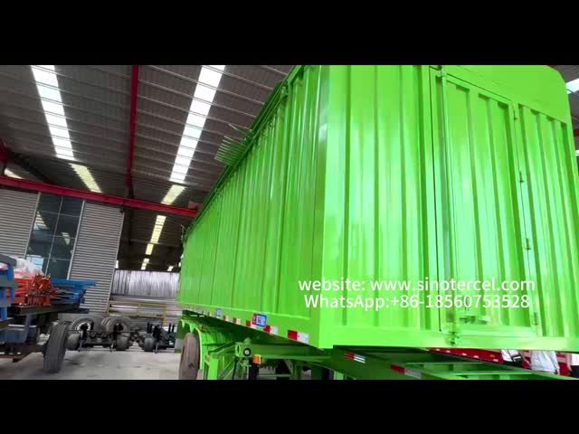 60 Ton Enclosed Box Semi Trailer with High-Strength Steel Body
