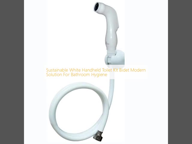 Sustainable White Handheld Toilet Kit Bidet Modern Solution For Bathroom Hygiene