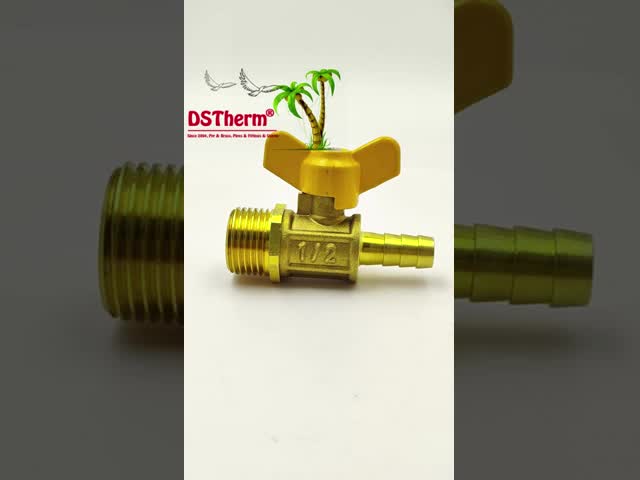Male Threaded Butterfly Handle Brass Gas Valve Gas Valve Gas Ball Valve Customized