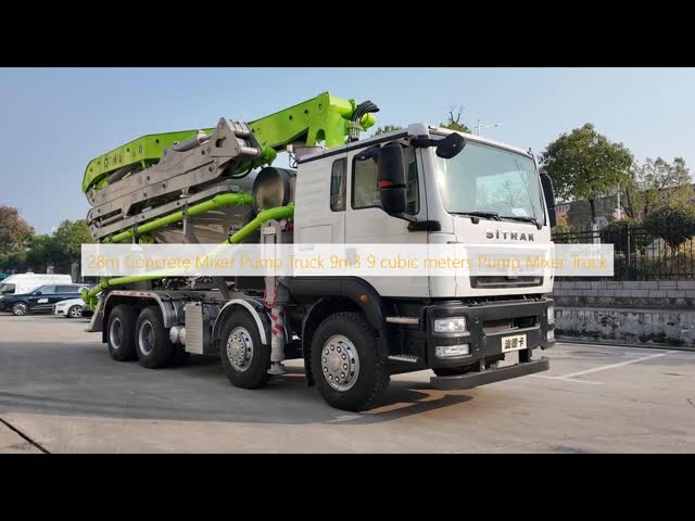 82km/h Concrete Mixer Pump Truck CAMC 8CBM Pump Mixer Truck