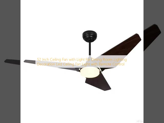 Wholesale    52 Inch Ceiling Fan With Light For Dining Room Lighting Decoration Led Ceiling Fan Light