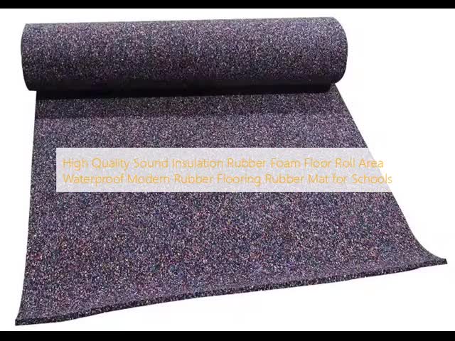 Commercial Home Use 3mm-20mm Acoustic Underlay Rubber Foam Roll Mat Sound Reduction with Shock Absorption for Gym Application