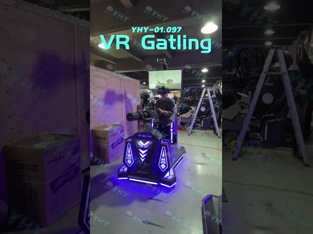 VRガンガトリングシミュレーター バーチャルリアリティゲームセンター ショッピングモール レンタルビジネス