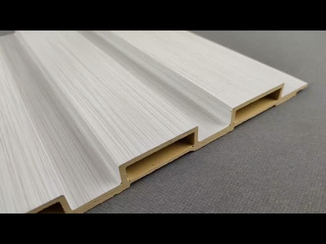 wood grain WPC Wall Panel For Indoor / Outdoor Wall Decoration