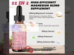 OEM Calcium Magnesium Liquid Drops Supplement With Vitamin D3