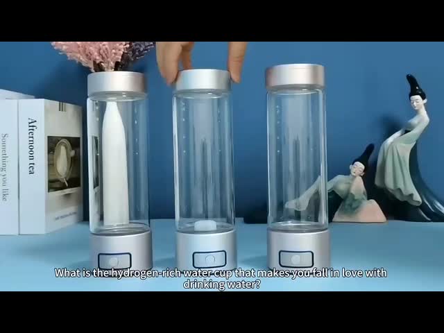 健康的なポータブル水素発電機 水瓶 400ml リッチ・プリーファーの家庭用 屋外旅行 運動 オフィスプレゼント