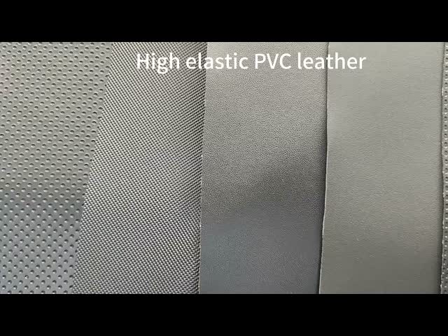 Elastic Pvc Embossed Patterns Artificial Synthetic Leather for Motorcycle Bicycle Seat Cover Sofa Car Faux Leather Materials