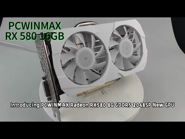 PCWINMAX Radeon RX 580 16GB GDDR5 256Bit PC ゲームビデオカード HD DP DVI PCI エクスプレス 3.0 デスクトップコンピュータのGPU
