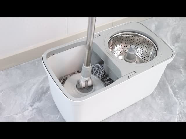 Magic Microfiber Floor Cleaning Telescopic Spin And Mop Bucket 360 Degree