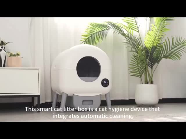 Large Capacity Safety Upgraded Automatic Self Cleaning Advanced Odor Control Cat Litter Box