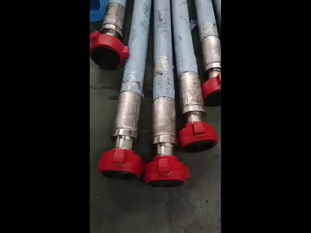 Buckle Flange High Pressure Hose Wire Winding Hydraulic Oil Pipe Oil Field 2 3 4 Inch