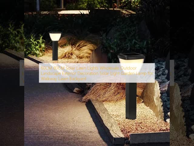 2700K Solar Lawn Lights Outdoor Landscape Exterior Decoration Solar Light Garden Lamp for Walkway Lawn Backyard 60CM 80CM