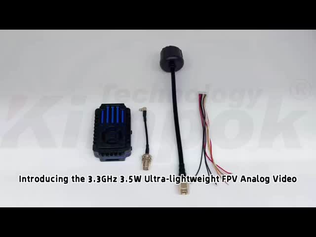 3.3GHz 3.5W 超軽量 24チャンネル FPV アナログビデオ送信機 24.5g ドローンレース専用