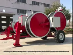 GS90 90kn 275KV Overhead Transmission Line Cable Stringing Equipments Hydraulic Puller Tensioner