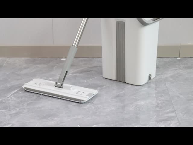360 Magic Stainless Steel Handle Flat Head Microfiber Mop Set Hand Free