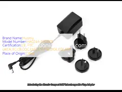 China Efficient Black Wall Mount Adapter for Compact Electronics 12V Output Voltage supplier