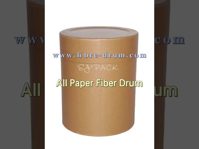 26Gal 98L Paper Fiber Drum  Wax Powder Eco Friendly Packaging Fiber Storage Drums