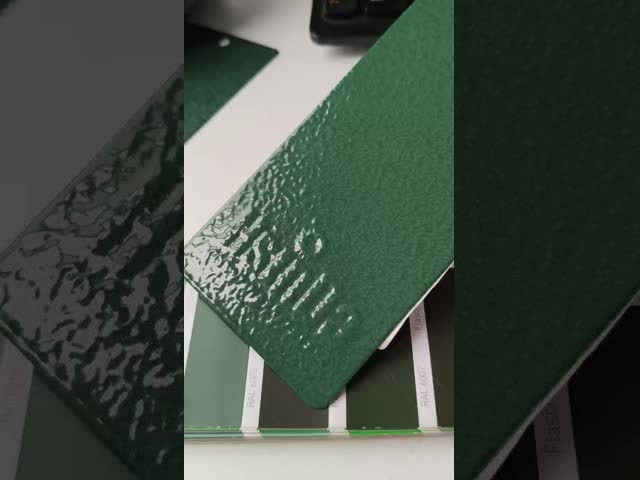 8-10 Year Outdoor Super Durable Green Hammer Tone RAL6005 Epoxy Polyester Powder Coating Spray Paint Metal Coat for post office
