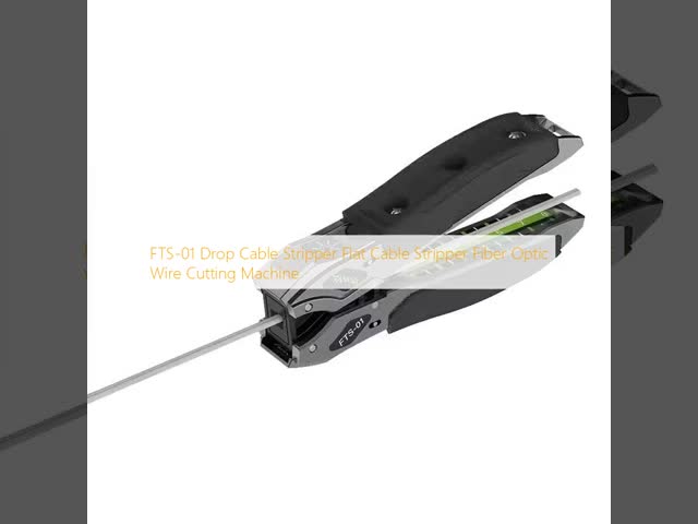 FTS-01 Drop Cable Stripper Flat Cable Stripper Fiber Optic Wire Cutting Machine