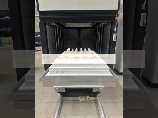 Bf580-17 High Temperature Bell Jar Furnace For Air And O2 Atmosphere video
