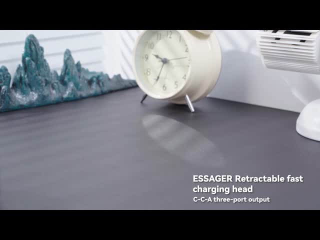 ESSAGER ES-CD49 シリーズ 2 ポート 65W GaN 充電器 USB 壁アダプタ