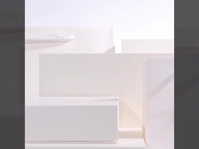 Paper jewelry Gift Box Packaging Eco Friendly Cardboard white Magnetic Jewelry Box