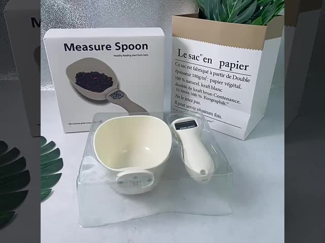 Food Weight Measuring Scale Digital Display Portable Pet Measure Spoon for Cat and Dog Feeding