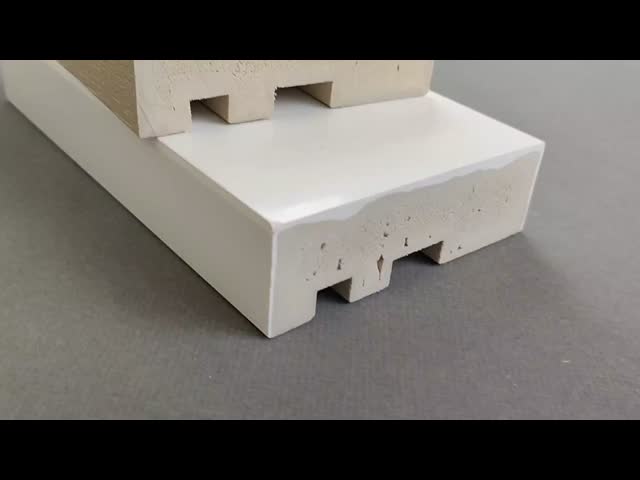 Perfis de acabamento em PVC celular branco, molduras de PVC à prova d'água