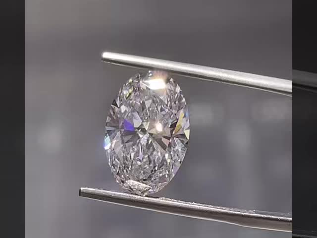 Oval Shape 3EX Triple Excellent Cut Diamond Loose Lab Made Diamonds IGI Certified