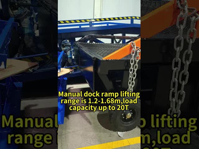 CE/ISO DCQY10T-12M  Steel Material Portable Forklift Ramp HAOXIANG BRAND
