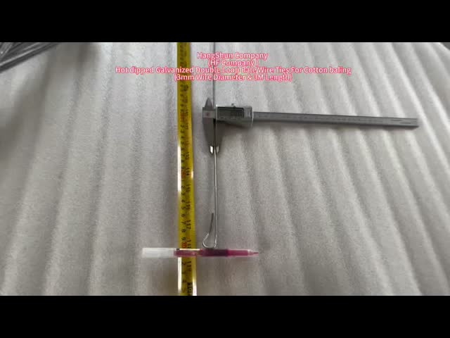 3.0mm Galvanized Single Loop And Double Loop Quick Link bale ties wire
