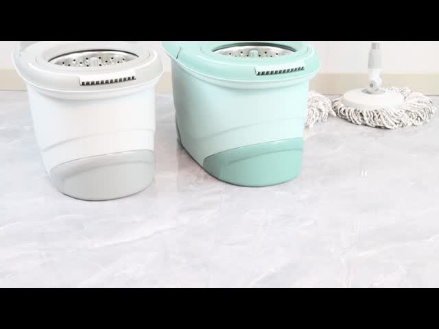 WS 8009 Magic Spin Mop With 360 Rotating Head And Bucket Self Floor Cleaning Mop And Wringer Bucket Set For Home Cleaning