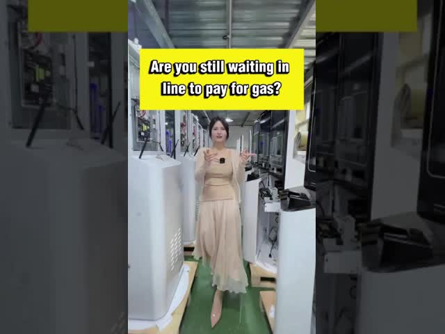 Are you still wait in line to pay for gas station